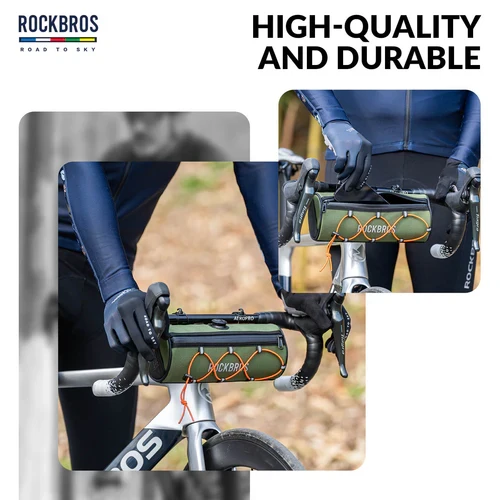 ROAD TO SKY Handlebar Bag with Knob Locking Design-1.5L