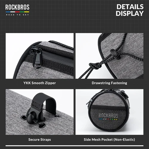 ROAD TO SKY Handlebar Bag with Knob Locking Design-1.5L