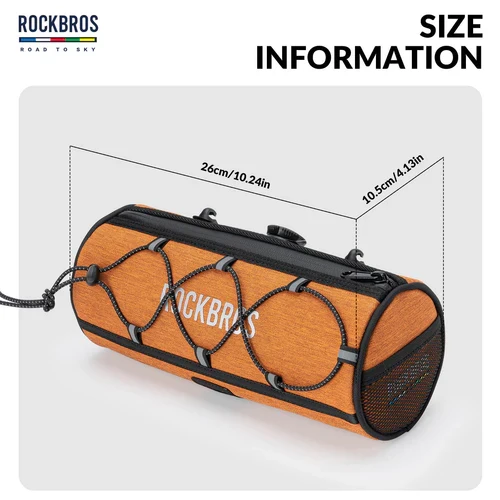 ROAD TO SKY Handlebar Bag with Knob Locking Design-1.5L