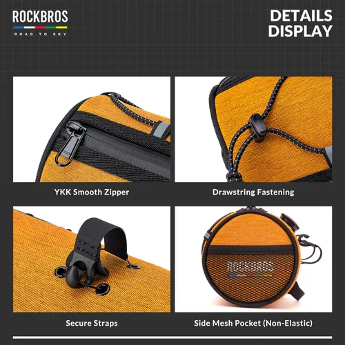 ROAD TO SKY Handlebar Bag with Knob Locking Design-1.5L