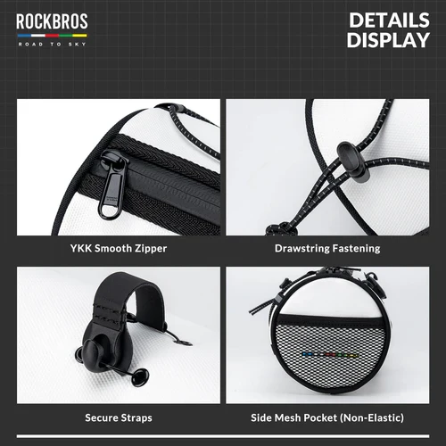 ROAD TO SKY Handlebar Bag with Knob Locking Design-1.5L