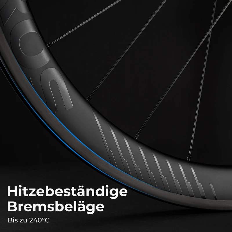 ROCKBROS 700C 카본 Laufradsatz 50mm Felgenbremse Steckachse Laufrad Set for Rennrad
