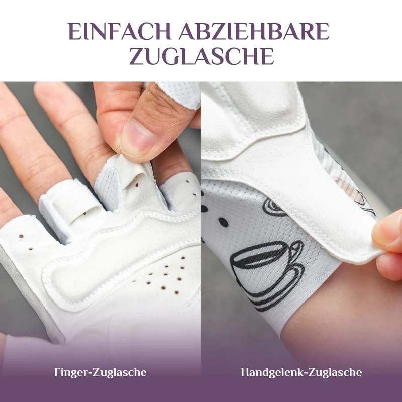 TVI Fahrradhandschuhe Damen Sommer Halbfinger Handschuhe, mit SBR rutschfeste Stoßdämpfung