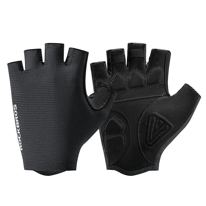 Fahrradhandschuhe Halbfinger mit stoßdämpfender SBR-Polsterung - S396