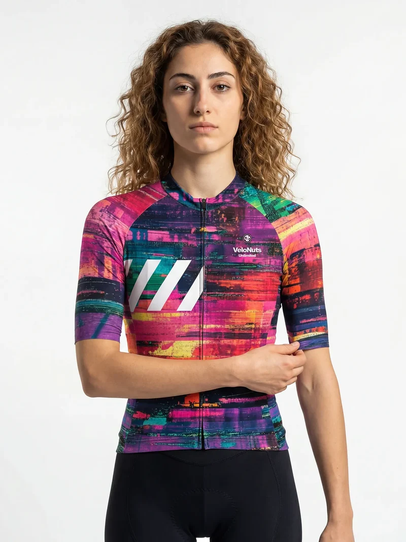 Women's Cycling Jersey Pixel Riot