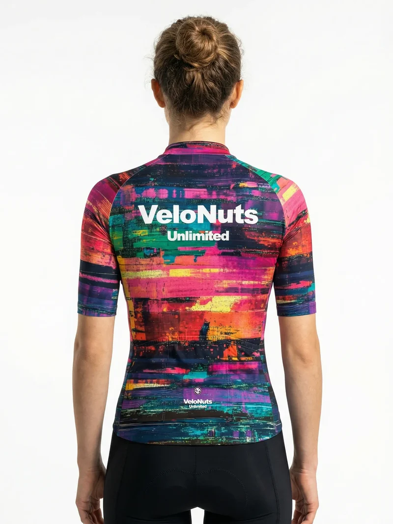 Women's Cycling Jersey Pixel Riot