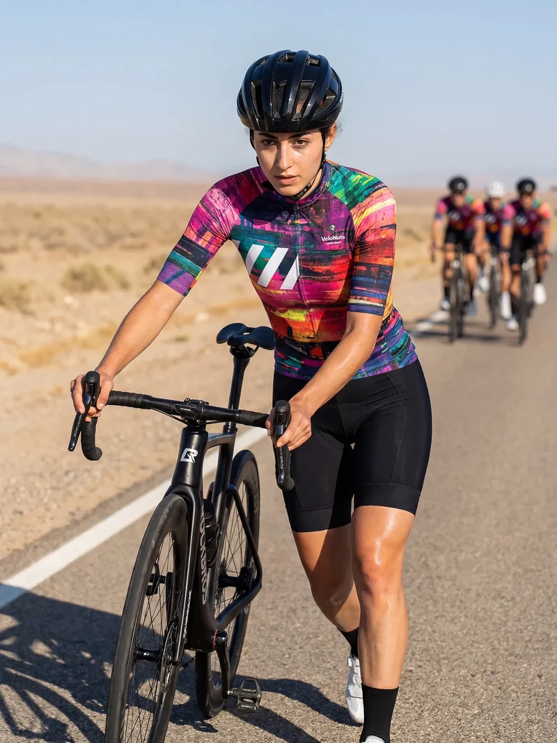 Women's Cycling Jersey Pixel Riot