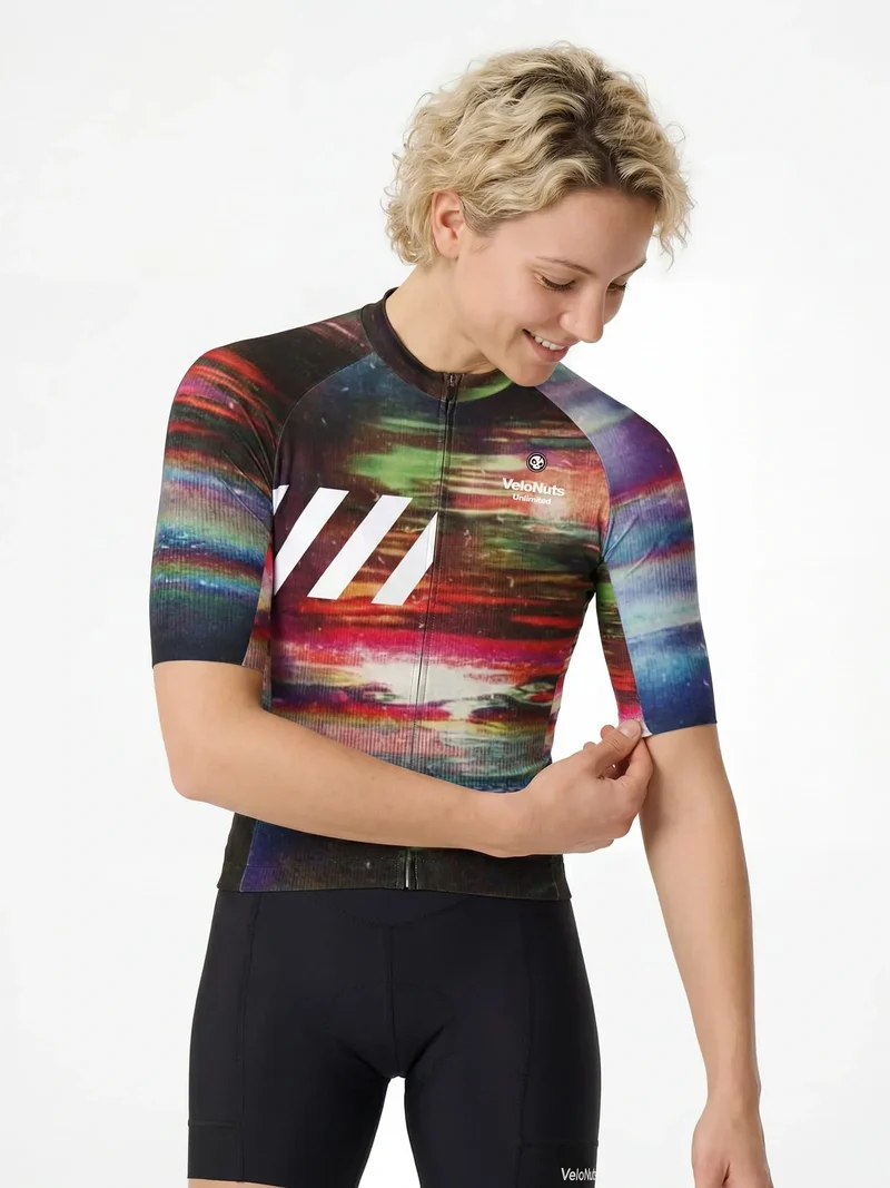 Women's Cycling Jersey Retro Signal