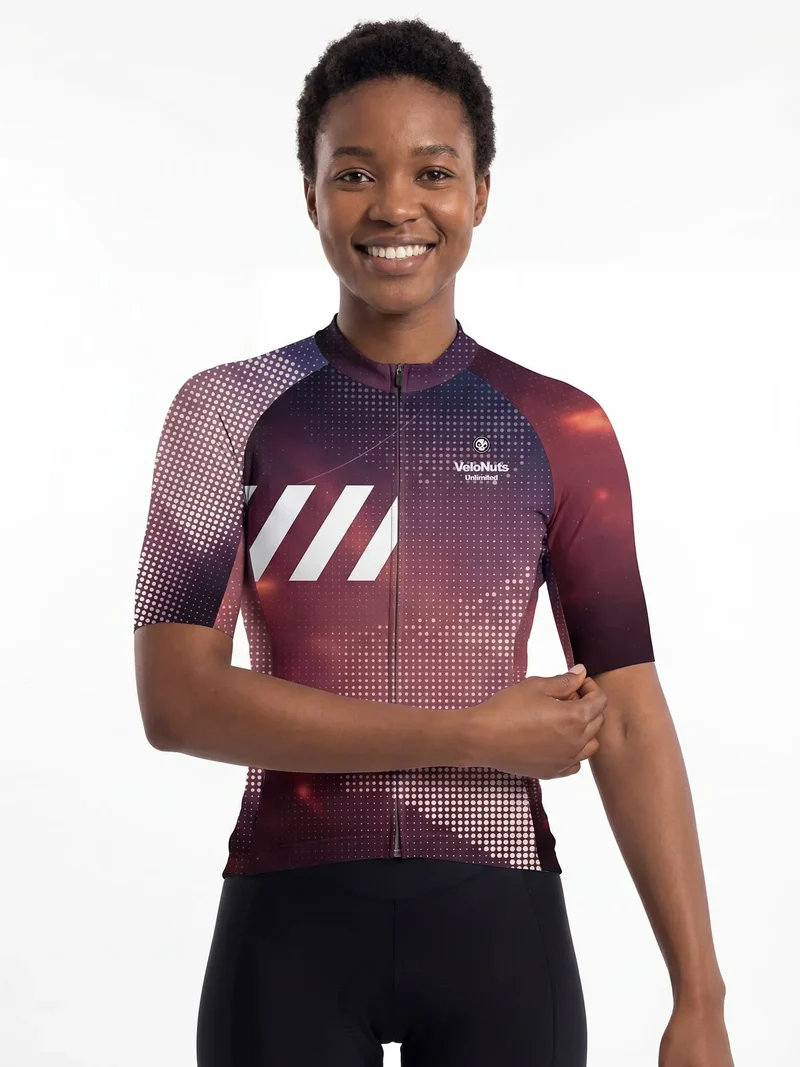 Women's Cycling Jersey Retro Signal