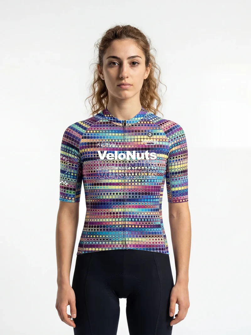 Women's Cycling Jersey Retro Signal
