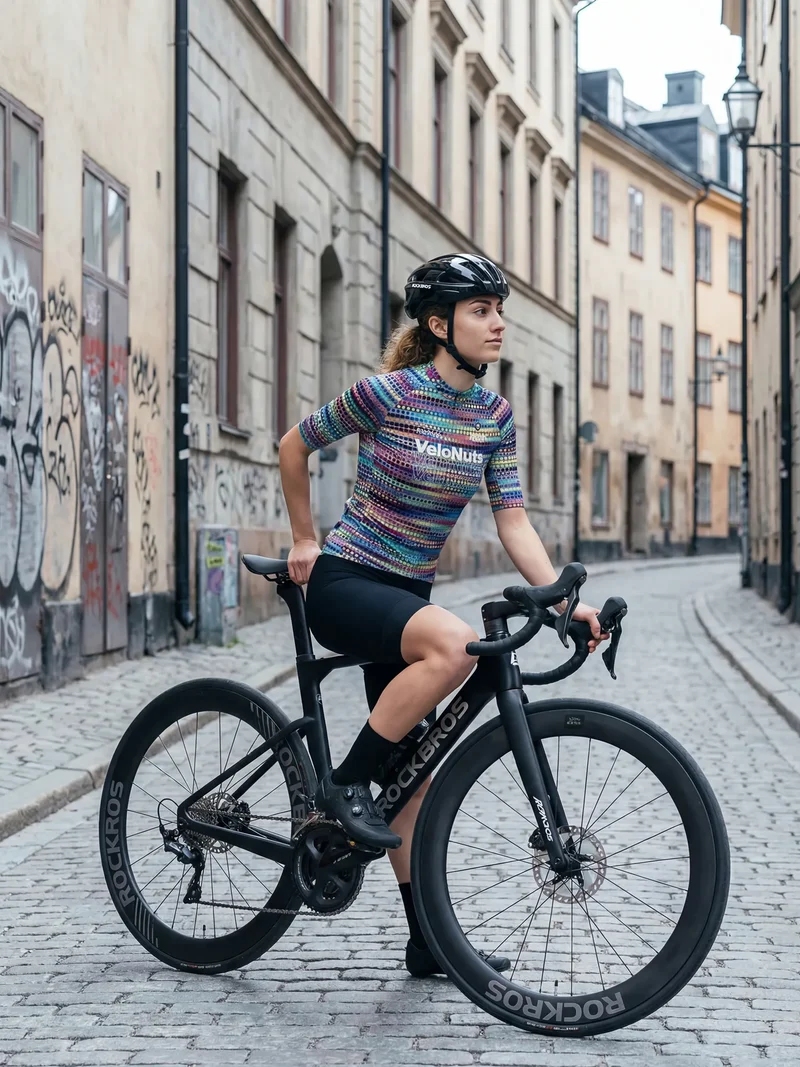 Women's Cycling Jersey Retro Signal