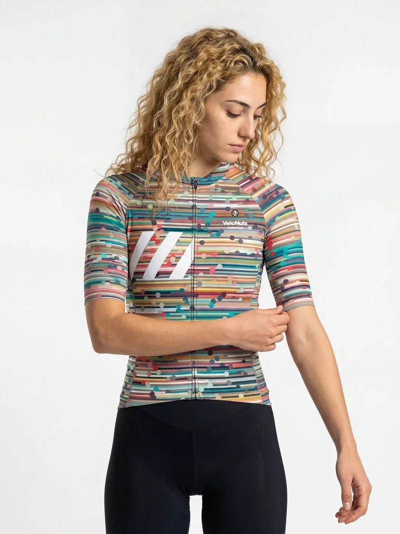 Women's Cycling Jersey Retro Signal