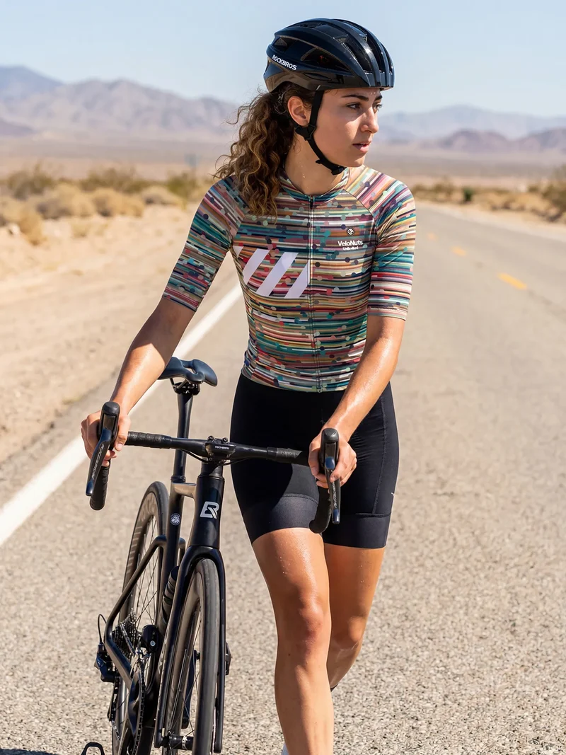 Women's Cycling Jersey Retro Signal