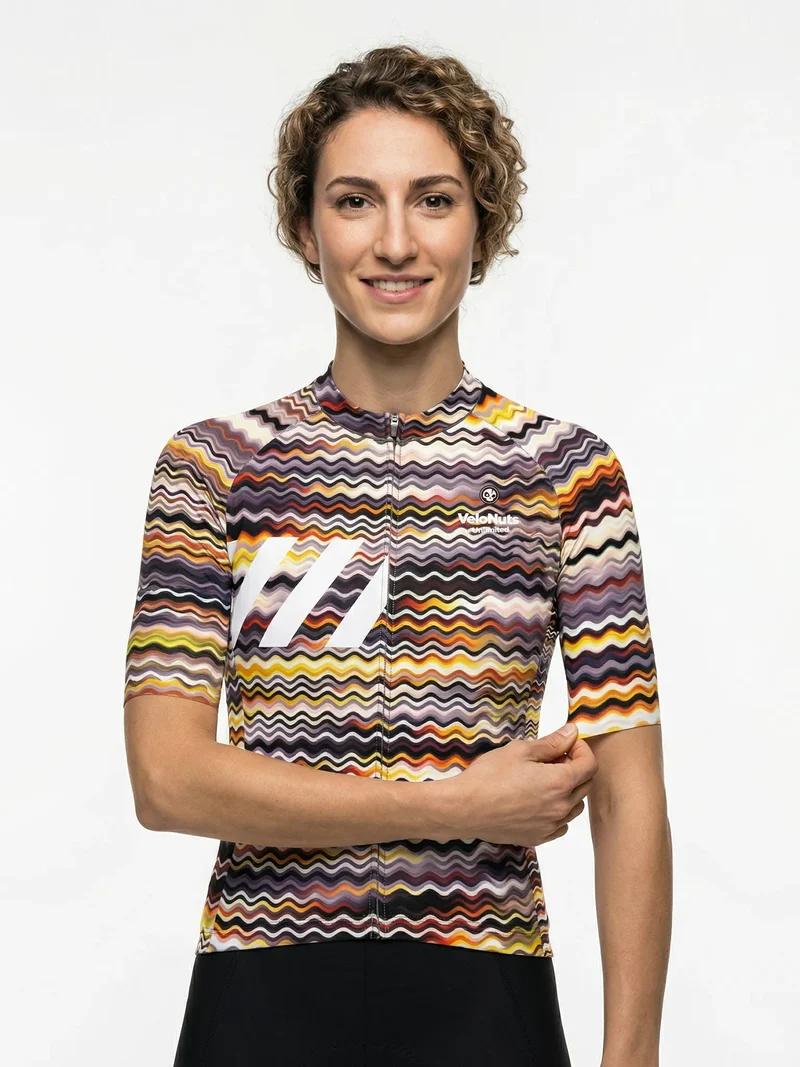 Women's Cycling Jersey Retro Signal
