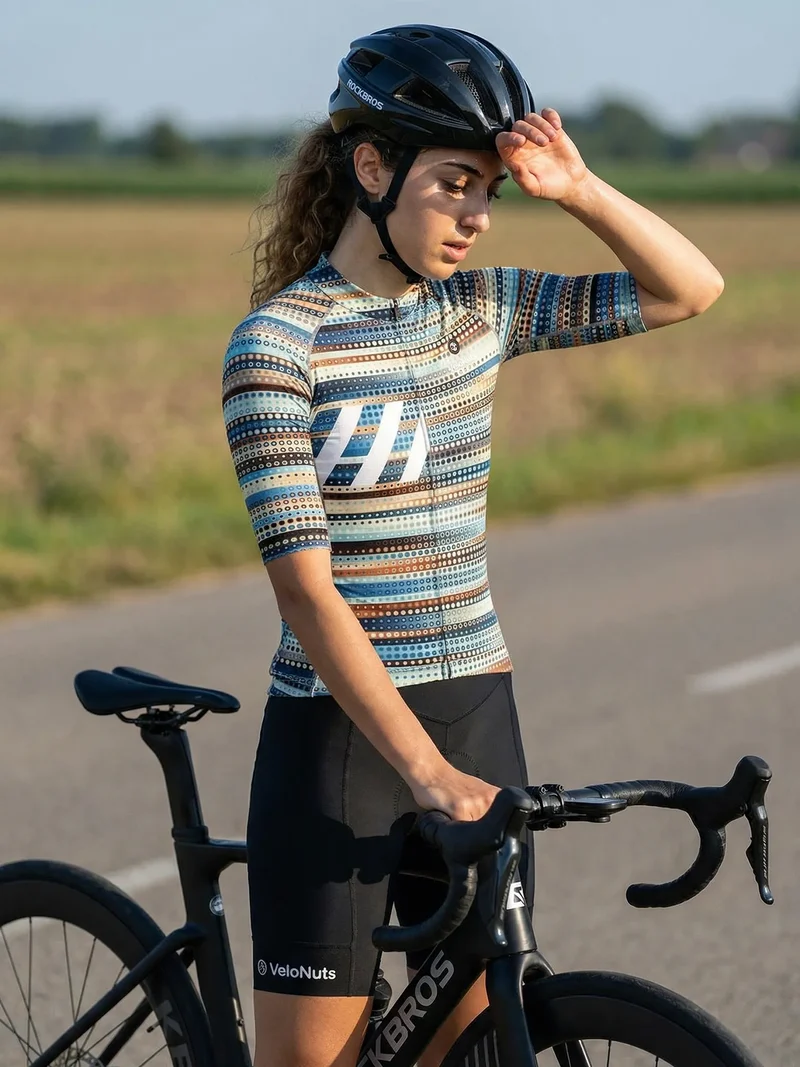 Women's Cycling Jersey Retro Signal