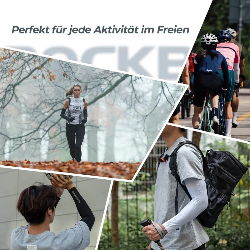 ROCKBROS Armlinge Arm Sleeve Sonnenschutz Kühles Gefühl Schnell Trockenend