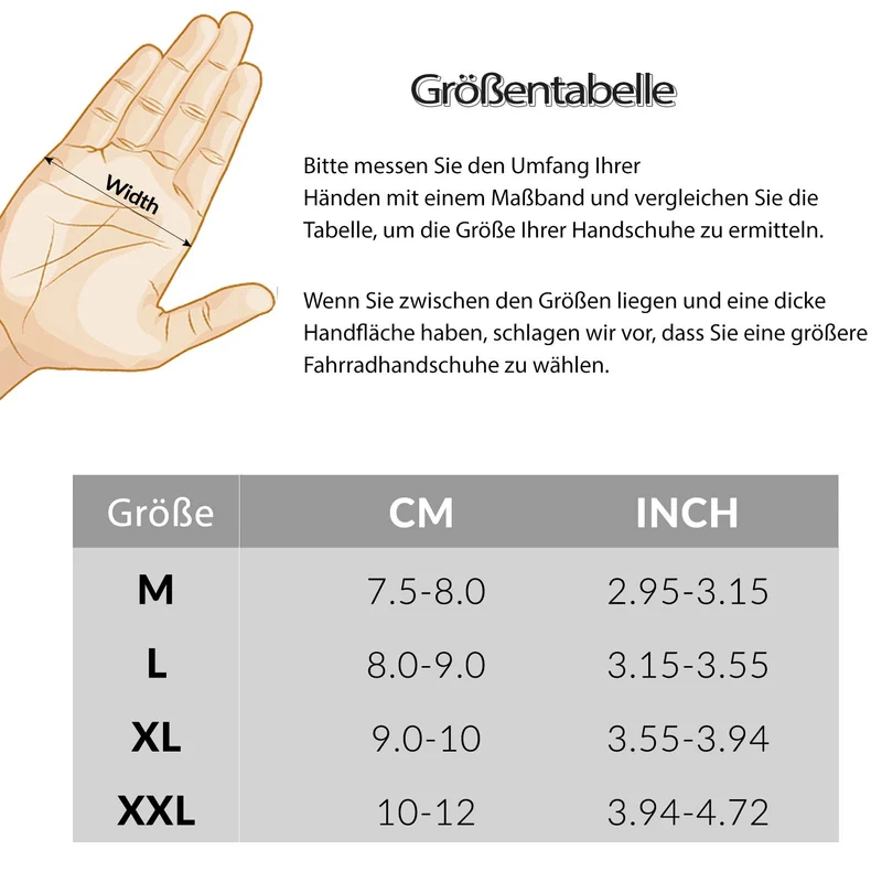 ROCKBROS Fahrrad Handschuhe Touchscreen-Design fir Outdoor Aktivitéiten Unisex