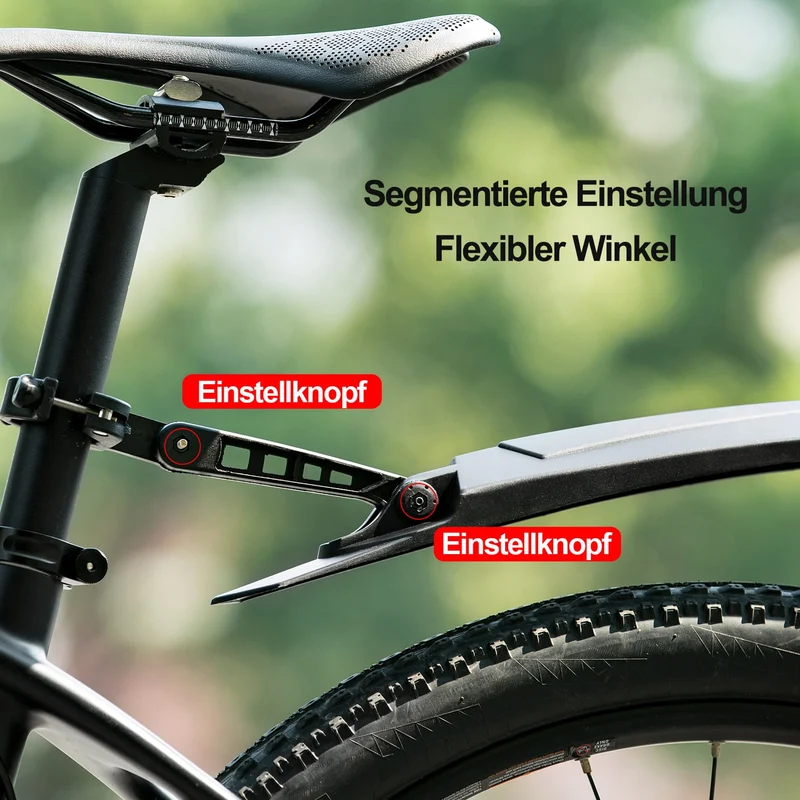 ROCKBROS Fahrrad Schutzblech Set MTB Spritzschutz 26 Zoll Schwarz