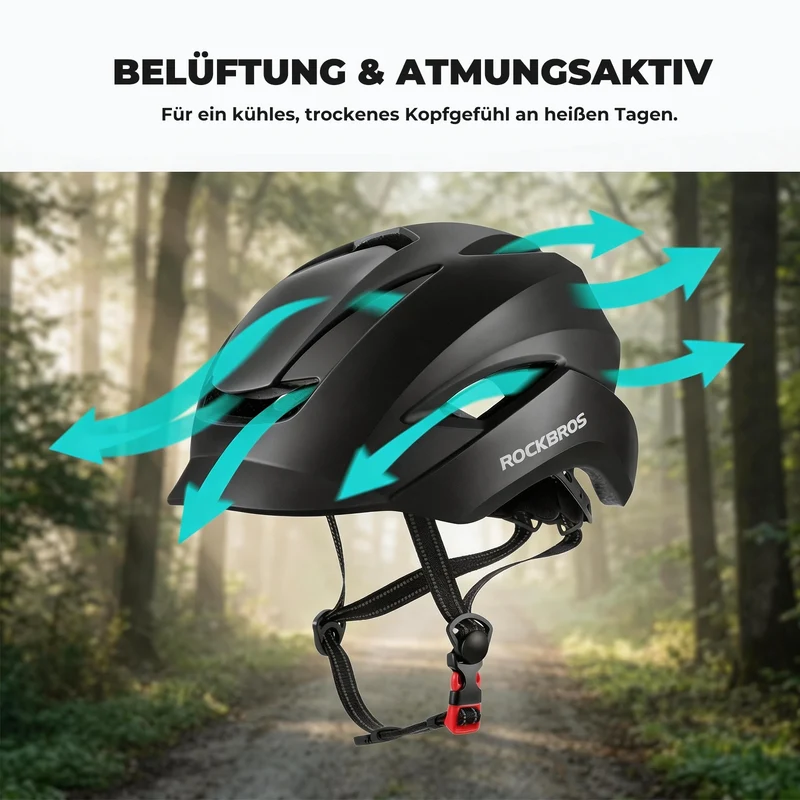 Fahrradhelm mit Belüftungssystem Für Kopfumfang 57-62 cm