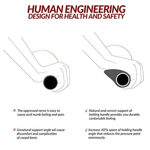 Fahrrad Griffe Lenkergriffe Ergonomisch Fahrradlenkergriffe 1 Paar Rutschfester für 22,2 mm MTB Griffe