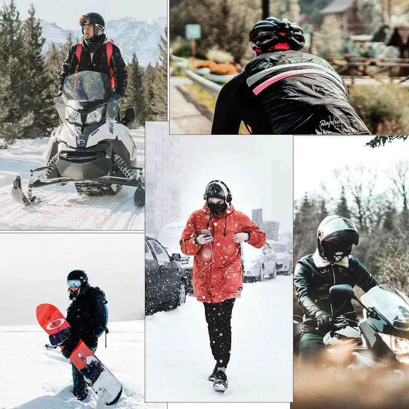 Winter Balaklava für Männer & Frauen - Thermische Gesichtsmaske mit 3D-Design, wind- und kälteisolierend