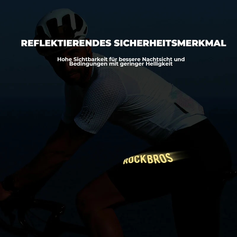 Trägerhose Fahrradhose mit Sitzpolster Herren, Nahtlos Atmungsaktive