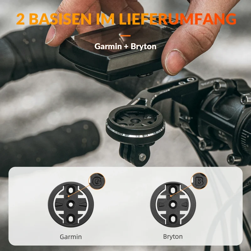 Fahrradcomputer Halterung für 31,8 mm Lenker, Garmin und Bryton