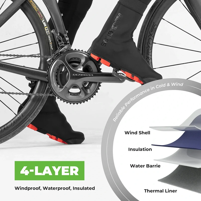 Überschuhe Fahrrad Wasserdicht Shoecover Kälteschutz für Radsport