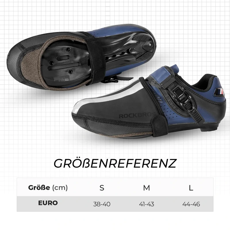 Überschuhe Fahrrad Wasserdicht Überzieher Winddicht Reflektierend