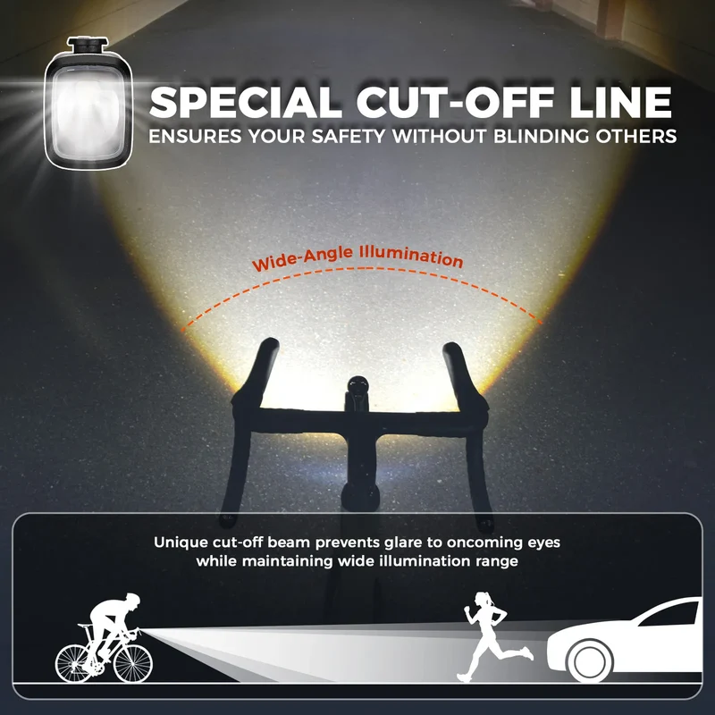 M6 Handlebar Mounted Smart Bike Front Light