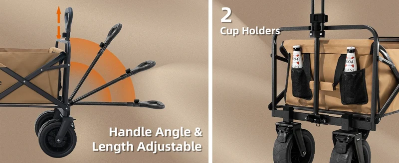 Foldable Expandable Camping Wagon-150L