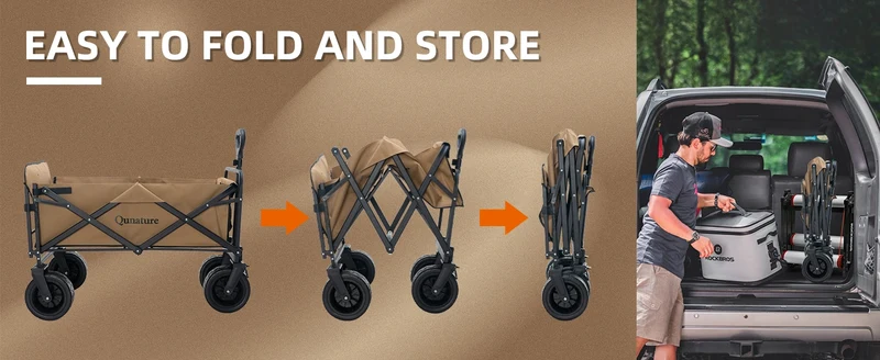 Foldable Expandable Camping Wagon-150L