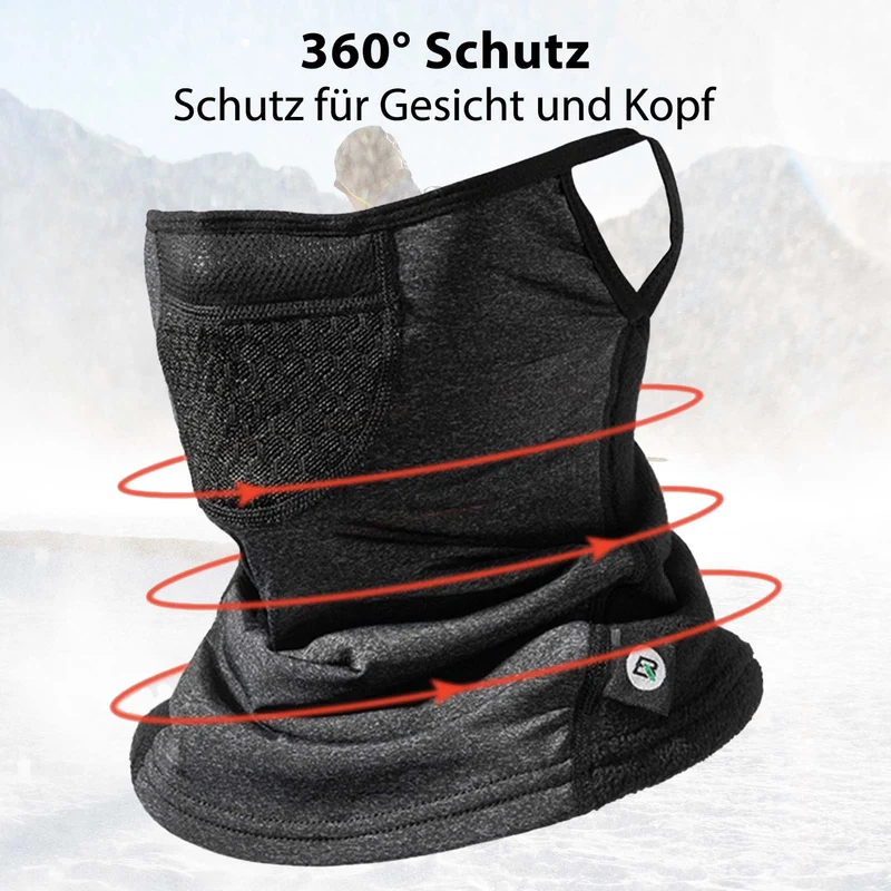 ROCKBROS Wanter waarm Balaclavas Halbe Sturmhaube Unisex