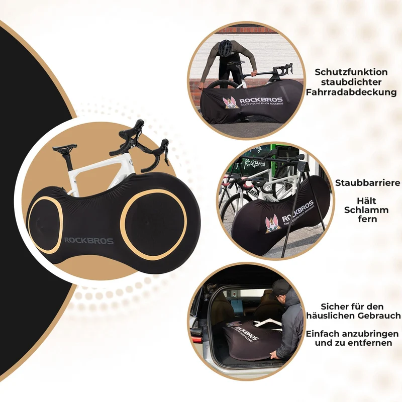 Fahrradabdeckung Elastisch 26–29 Zoll Indoor Fahrradgarage Staubdicht Waschbar Fahrradüberzug