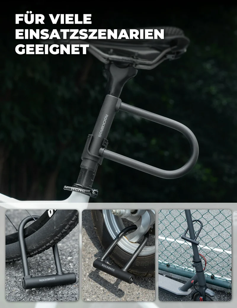 Bügelschloss Fahrradschloss Hohe Sicherheit Schlösser Wasserdicht