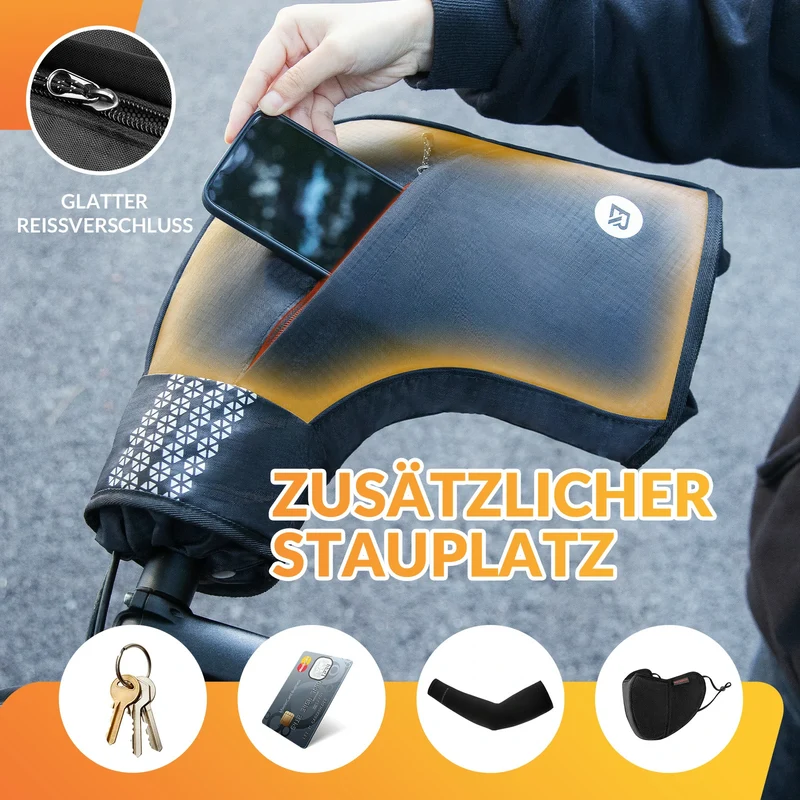 Lenkerstulpen Handschuhe Lenker Fahrrad Winter Thermo Warme Verdickte Wasserabweisende
