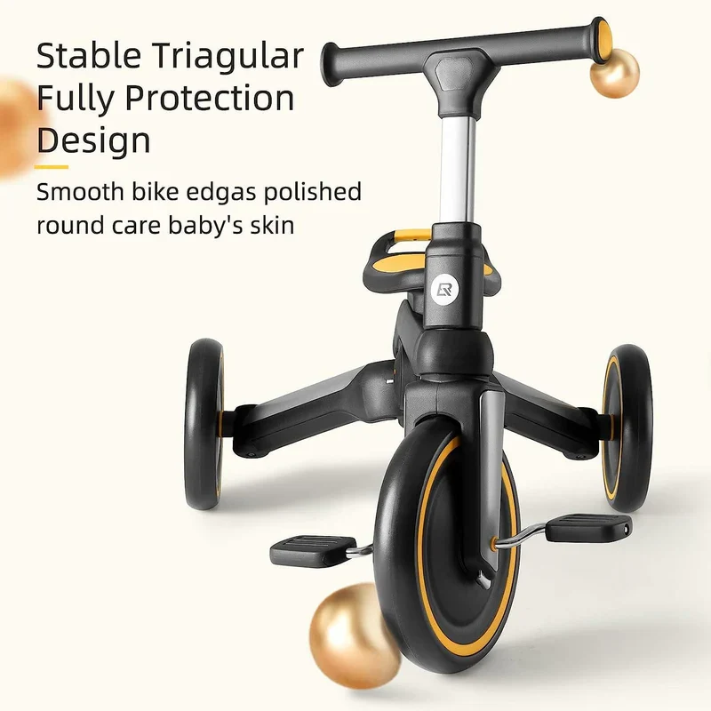 Kids 3-in-1 Tricycle with Adjustable Seat