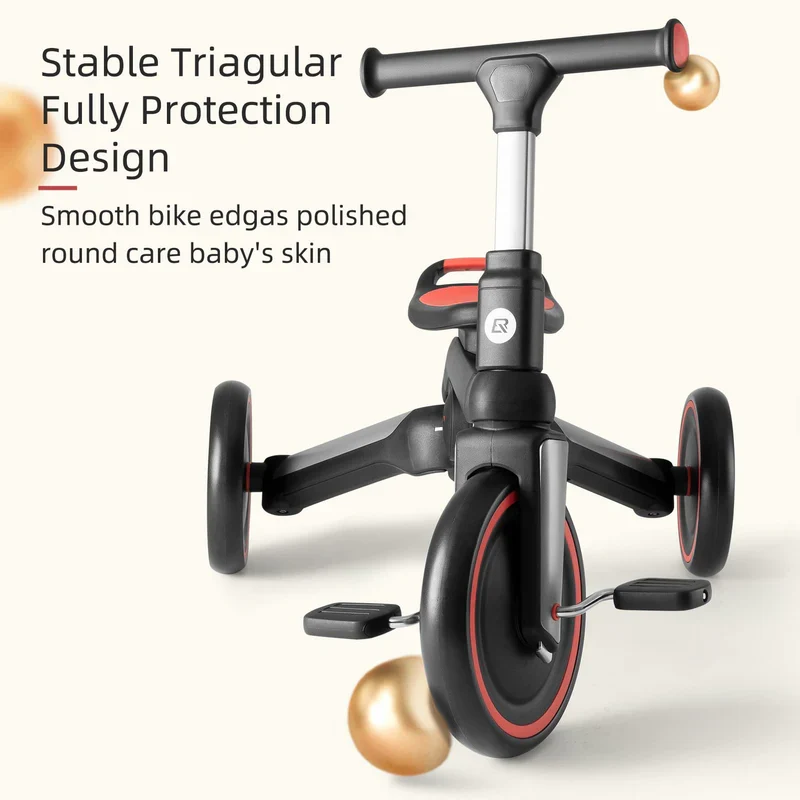 Kids 3-in-1 Tricycle with Adjustable Seat
