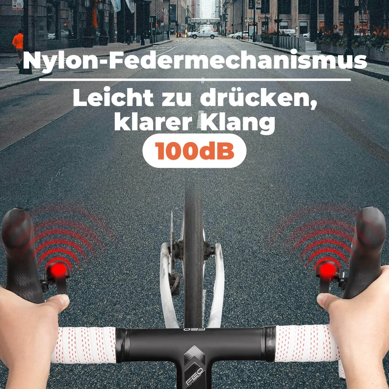 Rennrad Fahrradklingel für gebogene Lenker 27-30mm