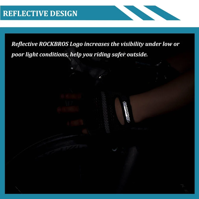 ROCKBROS Radsport Halbfingerhandschuhe Universal Trainingshandschuhe