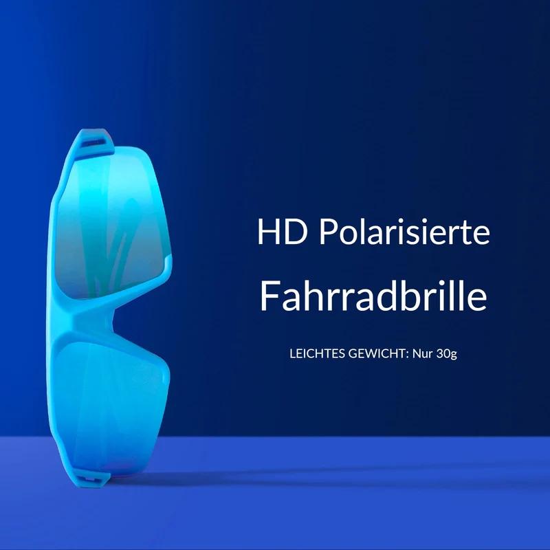 ROCKBROS polarisierte Sonnenbrille mit UV400 Schutz Hellblau 유니섹스