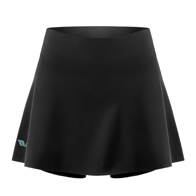 TVI Damen 2 an 1 Fahrradrock Kurze Gepolstert Radlerhose mit Tasche