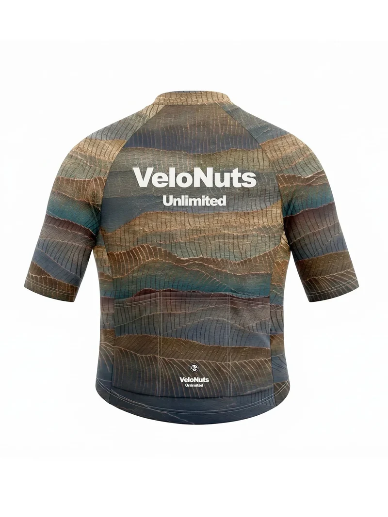 Women's Cycling Jersey Terrain Blocks