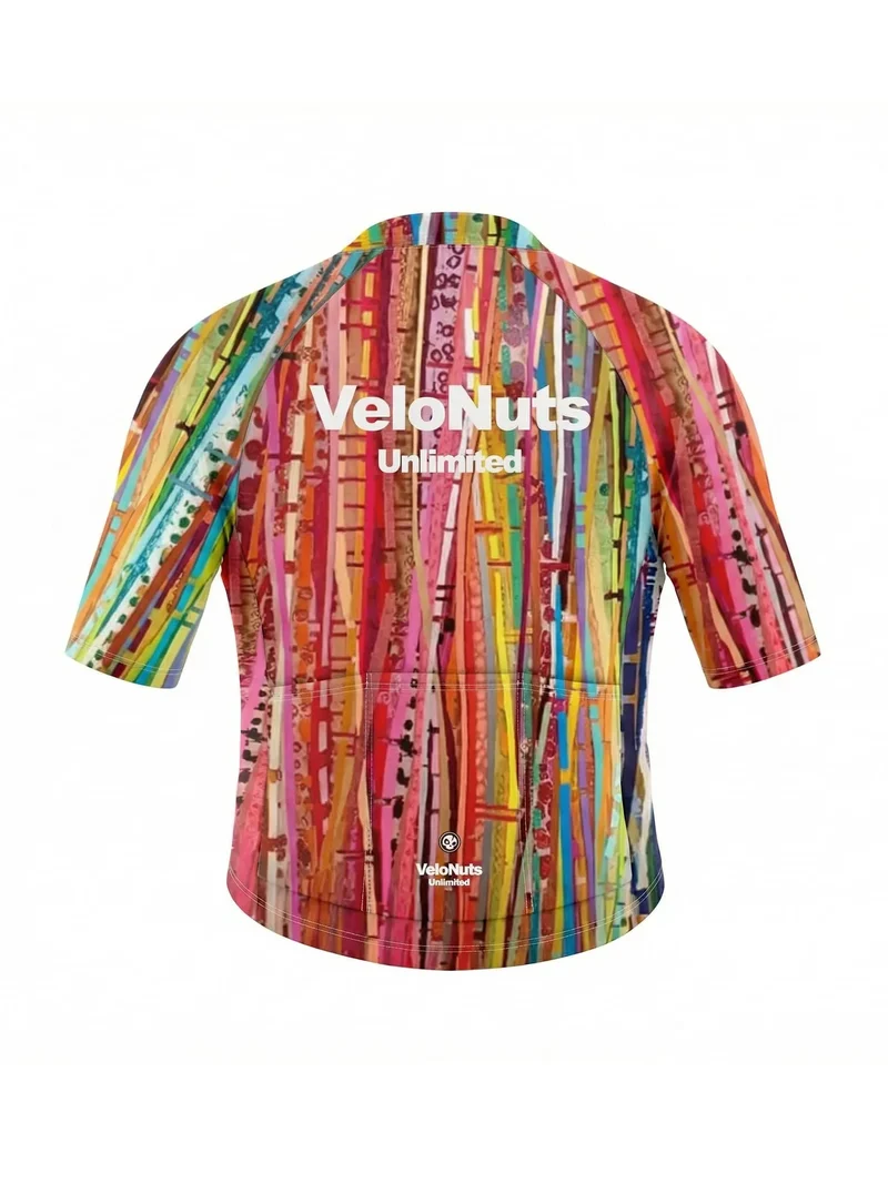 Women's Cycling Jersey Terrain Blocks