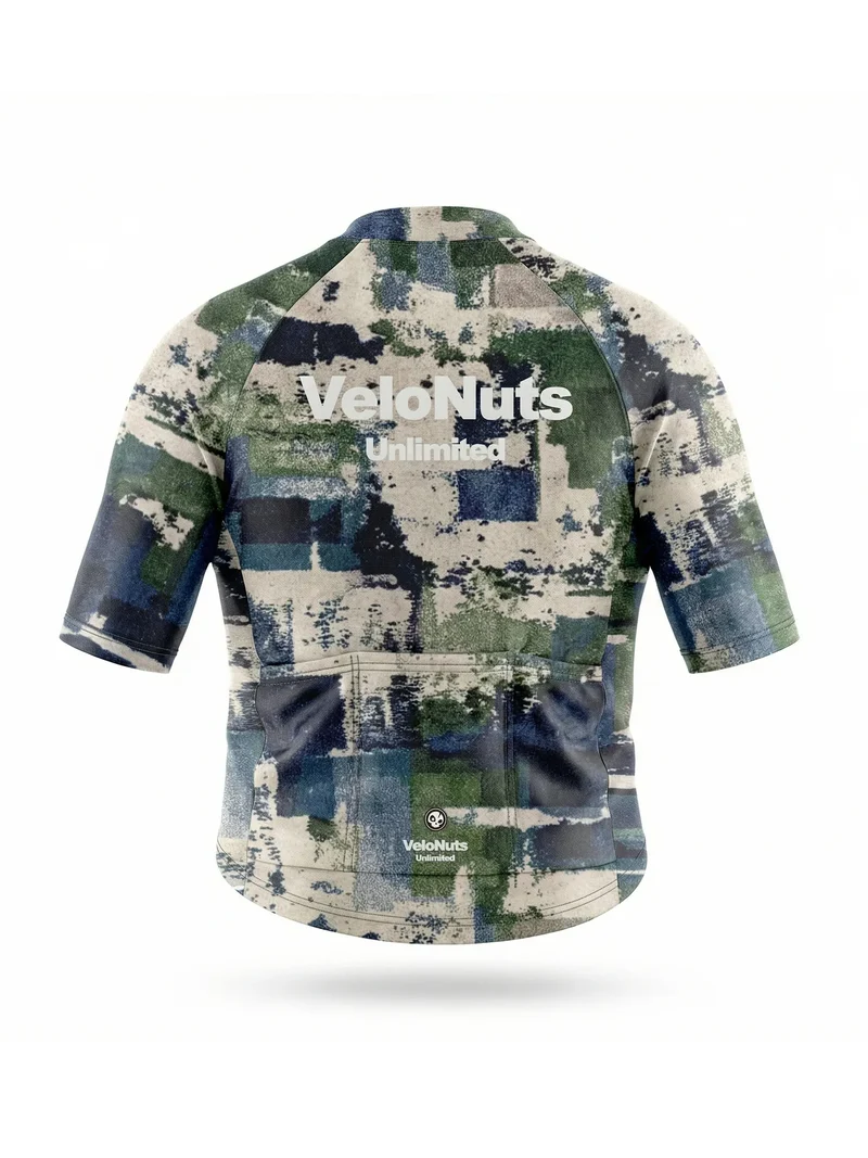 Women's Cycling Jersey Terrain Blocks