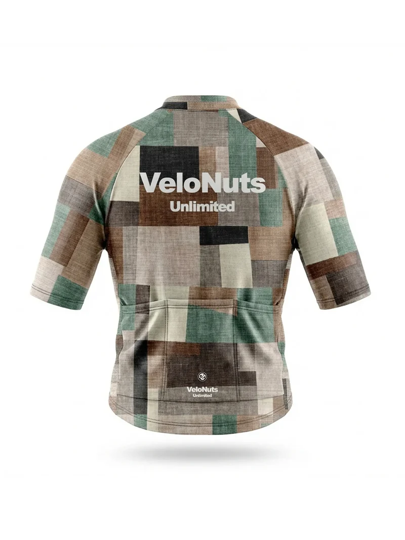Women's Cycling Jersey Terrain Blocks
