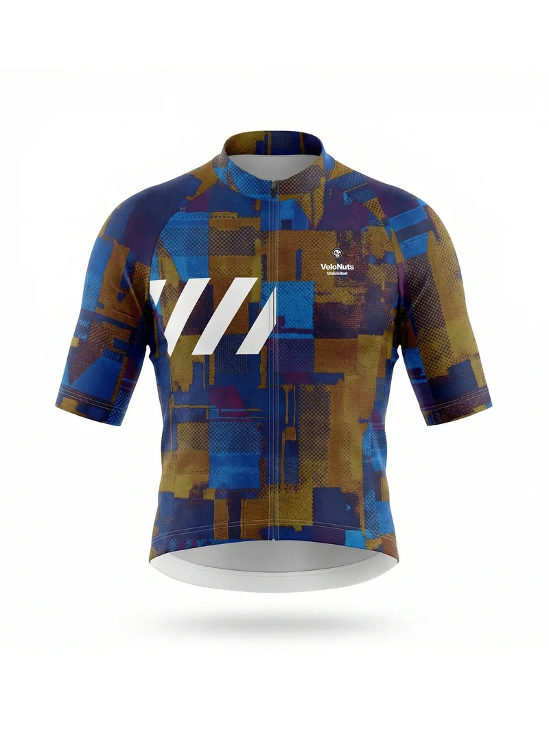 Women's Cycling Jersey Terrain Blocks