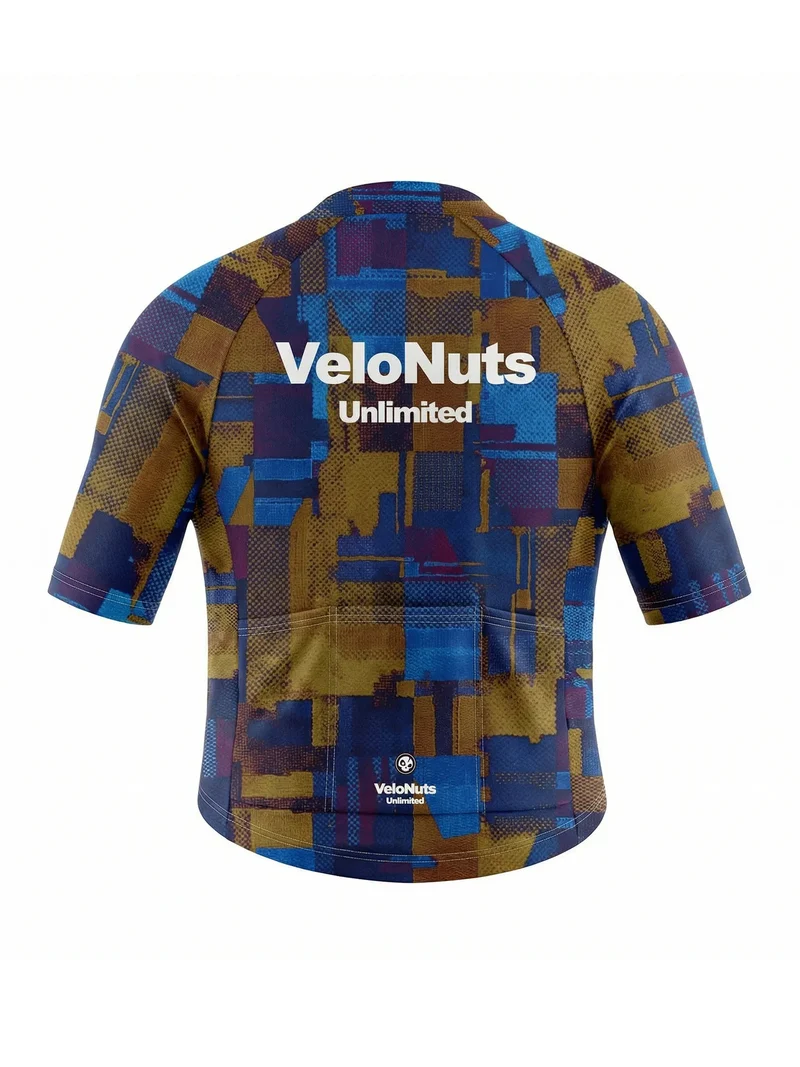 Women's Cycling Jersey Terrain Blocks
