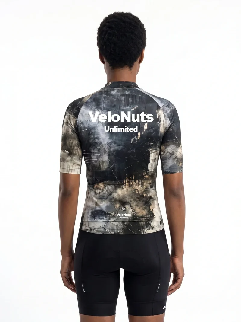 Women's Cycling Jersey Urban Camo