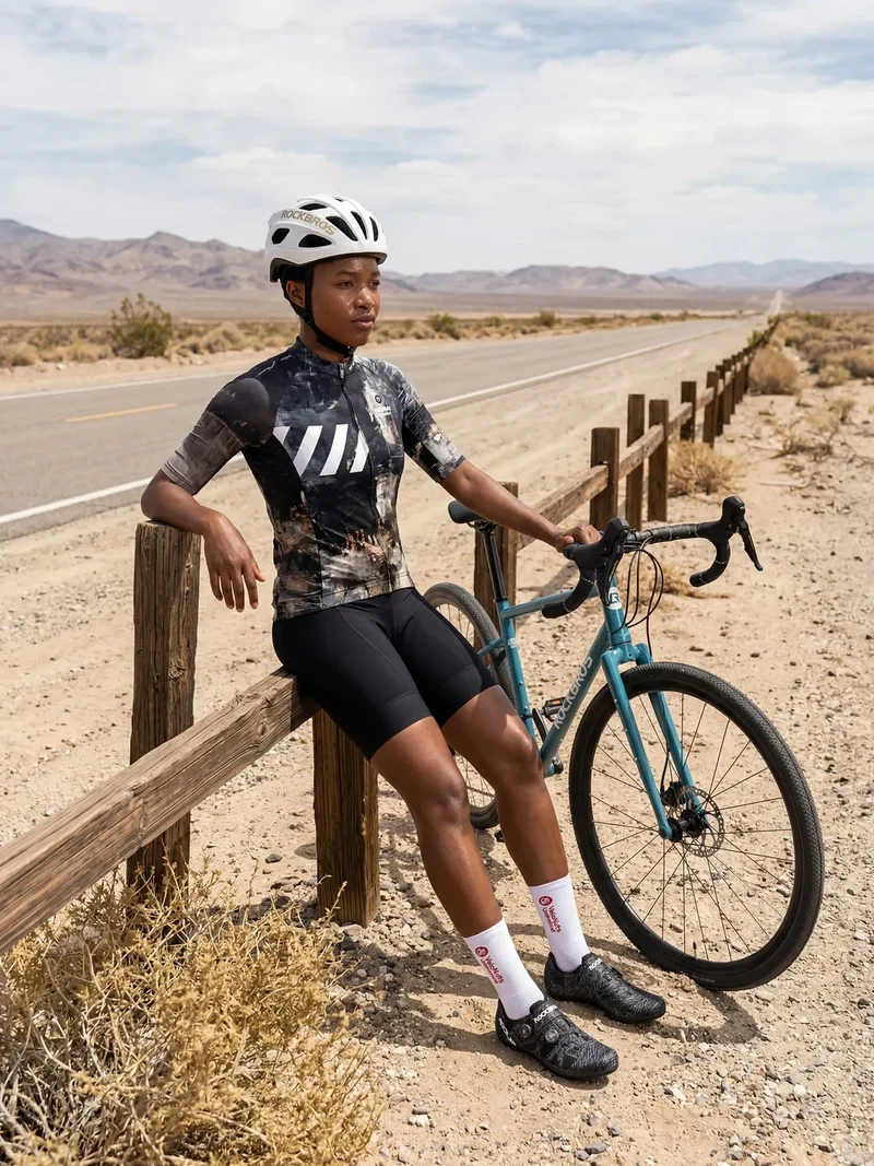 Women's Cycling Jersey Urban Camo